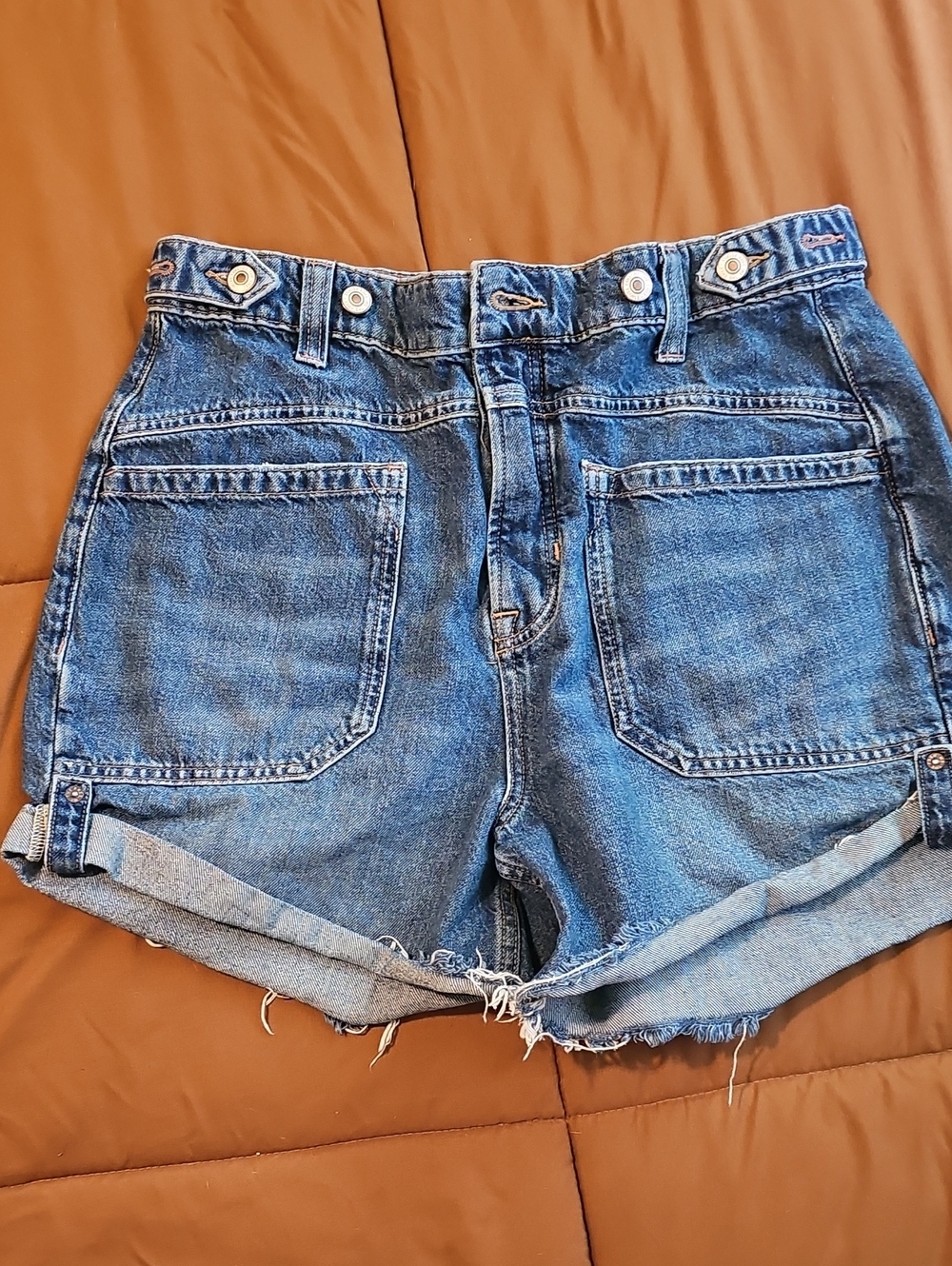 We The Free Palmer Shorts. Blue High-Rise Denim Shorts. 29